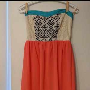Strapless dress